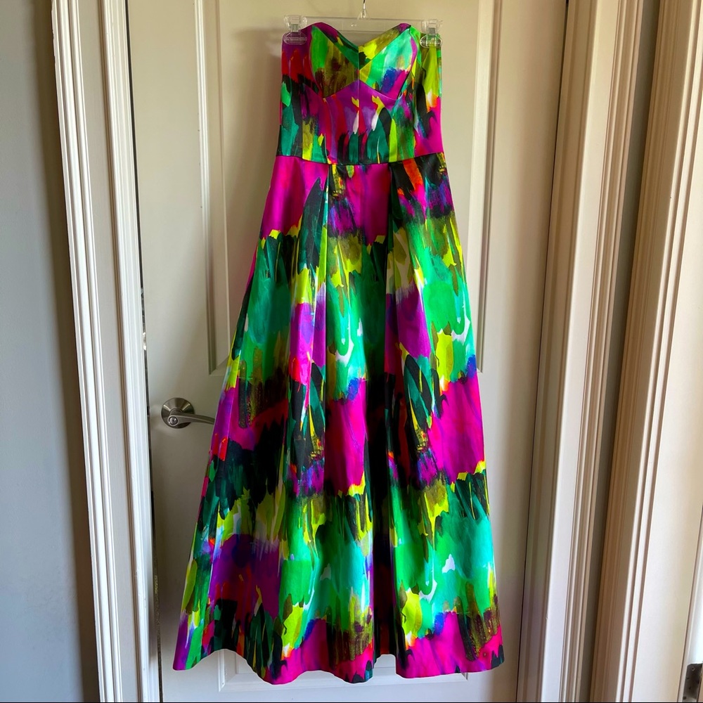 Milly Ava Strapless Evening Gown